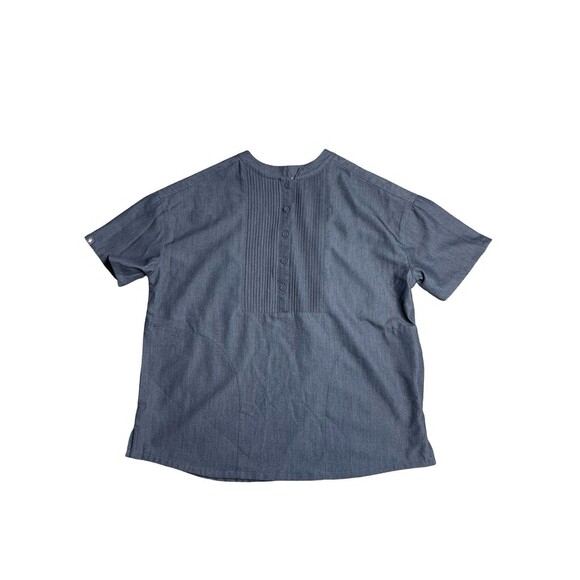 Figs Mua Pintuck Scrub Set Women Gray Technical Collection Top & Bottom size XXS - Picture 2 of 16